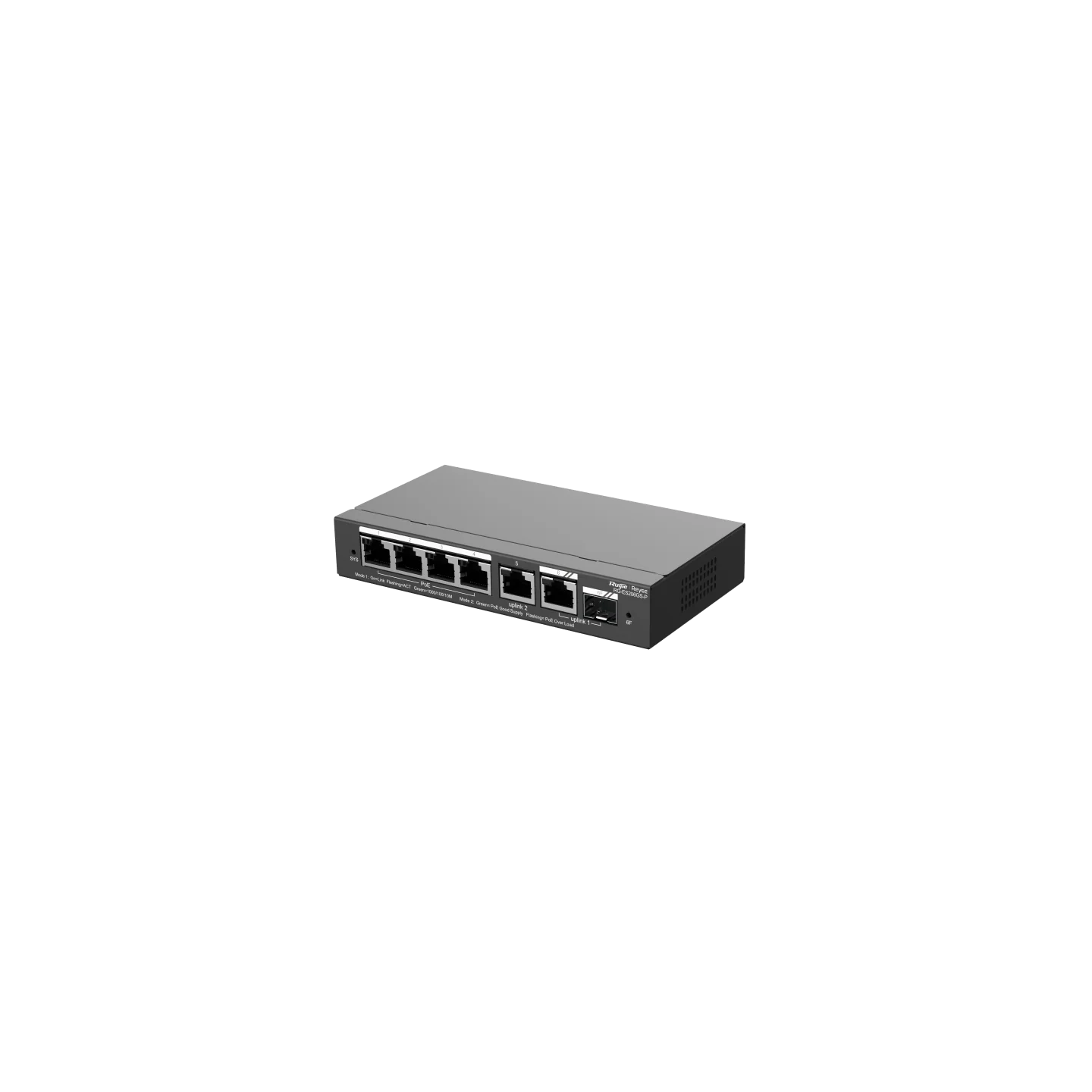 Reyee 6 Port Gigabit PoE+ Smart Switch with SFP Port - Cloud Managed Switch, 54W - Image 4