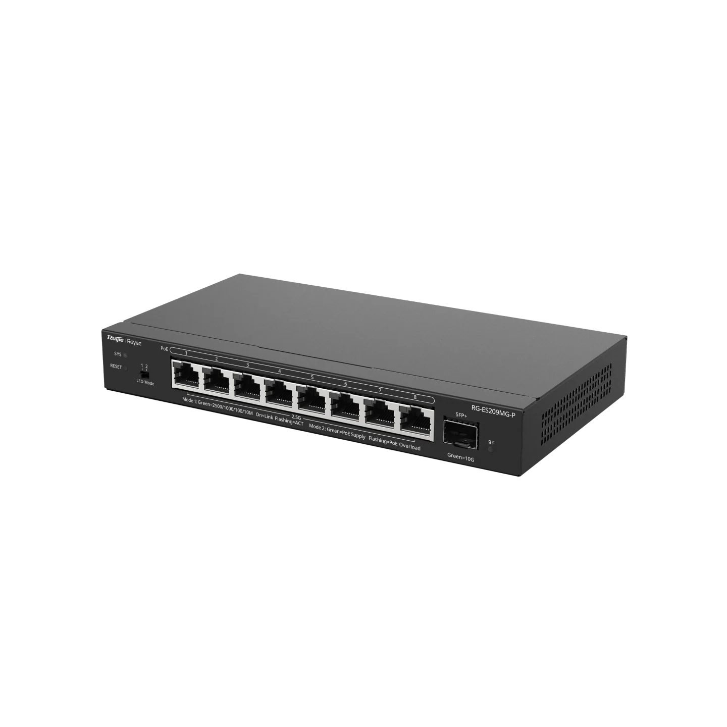 Reyee 9 Port 2.5G PoE+ Smart Switch with 10G SFP+ Port / Cloud Managed Switch, 130W - Image 3