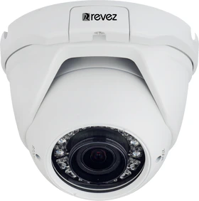 Revez AHD Dome Camera, 1080p, 2.8mm-12mm Varifocal Lens, 30m IR, 12v DC (RZHD-1080-6) [CLONE]