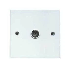 Single Coaxial Wall Plate (Isolated)
