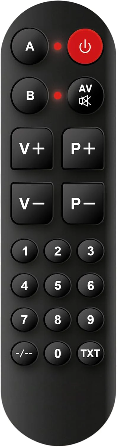 Simplified Universal Remote Control (Large Buttons)
