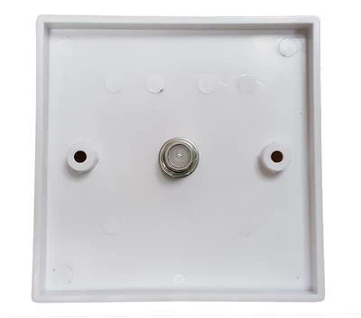 Single 'F' Coupler Wall Plate