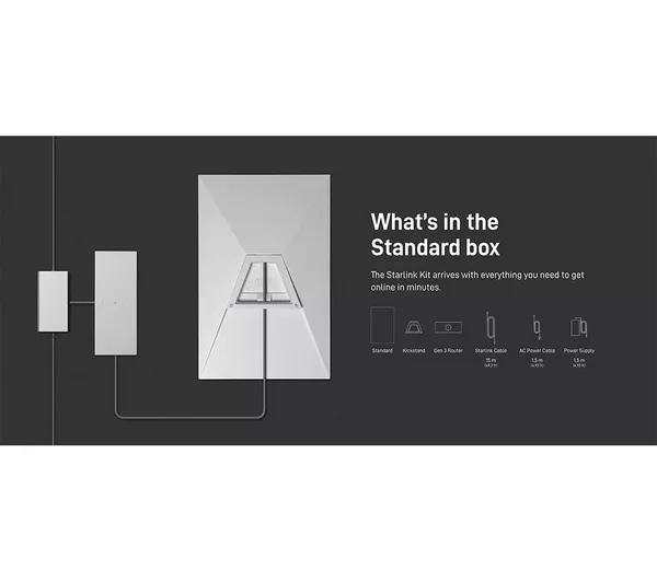 STARLINK Standard Satellite Antenna & WiFi Router Kit (New Gen) - Tri-band - Image 7