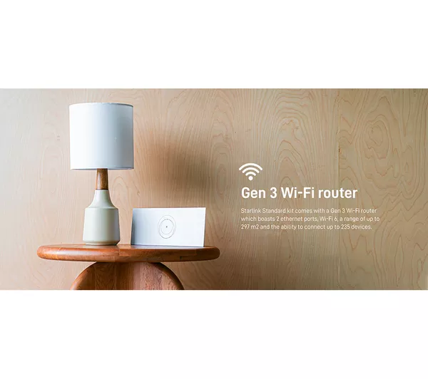 STARLINK Standard Satellite Antenna & WiFi Router Kit (New Gen) - Tri-band - Image 8