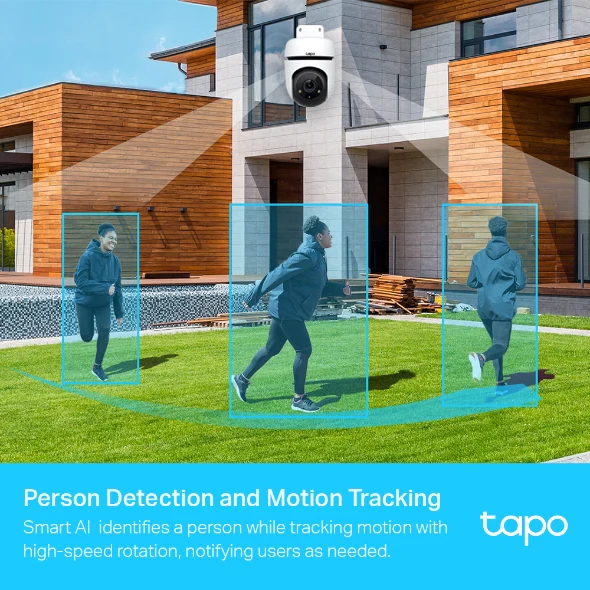 Tapo 1080P Outdoor IP65 Pan Tilt Smart Wi-Fi Two Way Audio - Image 4