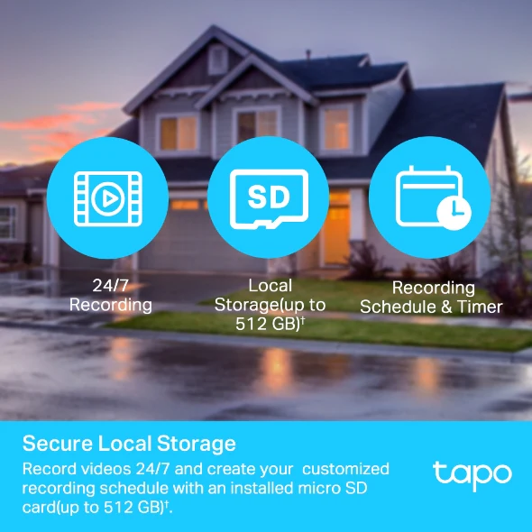 Tapo 1080P Outdoor IP65 Pan Tilt Smart Wi-Fi Two Way Audio - Image 6