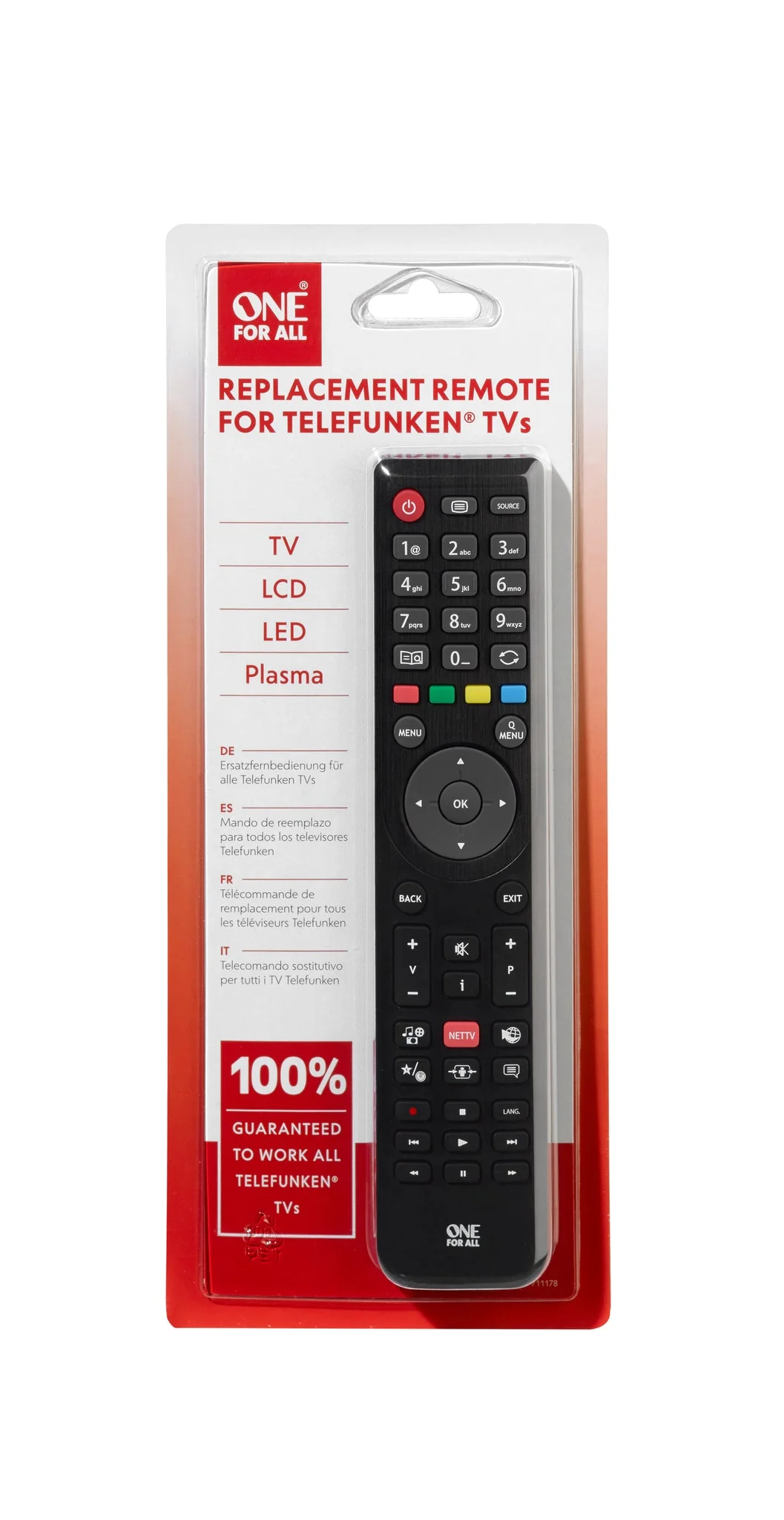 TELEFUNKEN TV REPLACEMENT REMOTE CONTROL (VESTEL TV’S)
