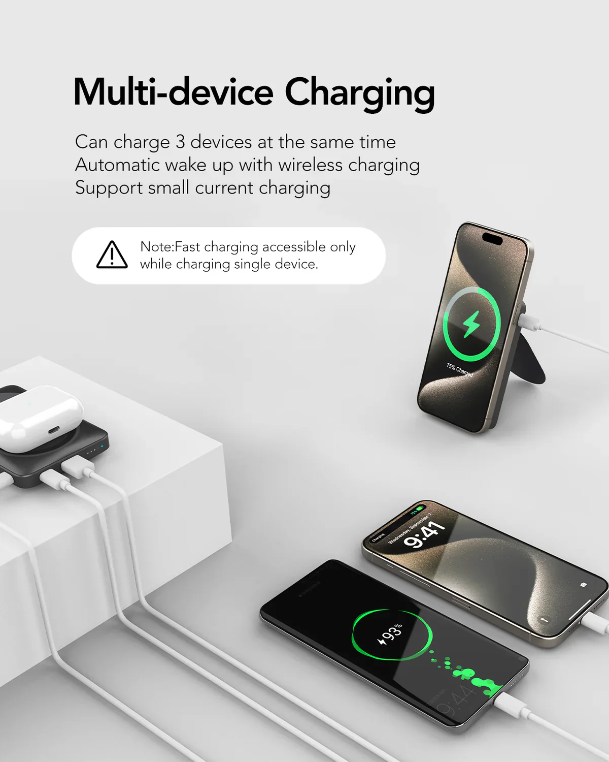 Veger 10,000mAh Powerbank, Magsafe 15W, PD20W, Built In Stand - Image 3
