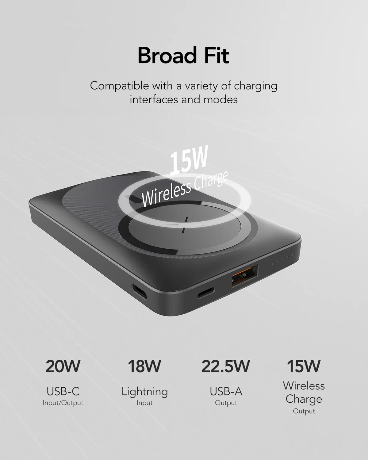 Veger 10,000mAh Powerbank, Magsafe 15W, PD20W, Built In Stand - Image 5