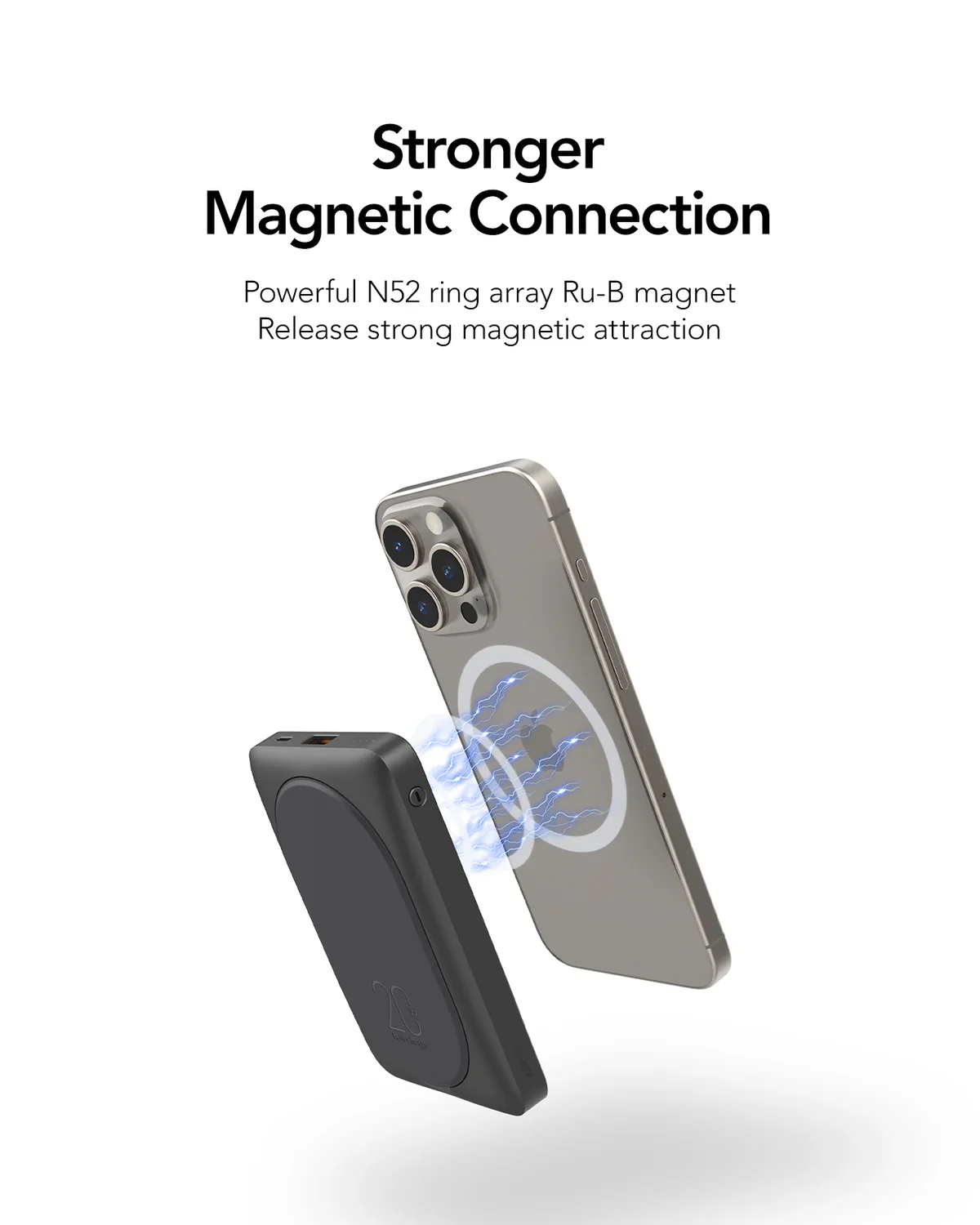 Veger 10,000mAh Powerbank, Magsafe 15W, PD20W, Built In Stand - Image 6