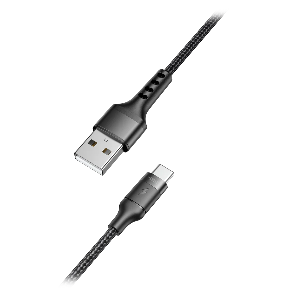 Veger USB-A to USB-C Cable, 1.2m, 5V5A, 480Mbps, Fast Charging